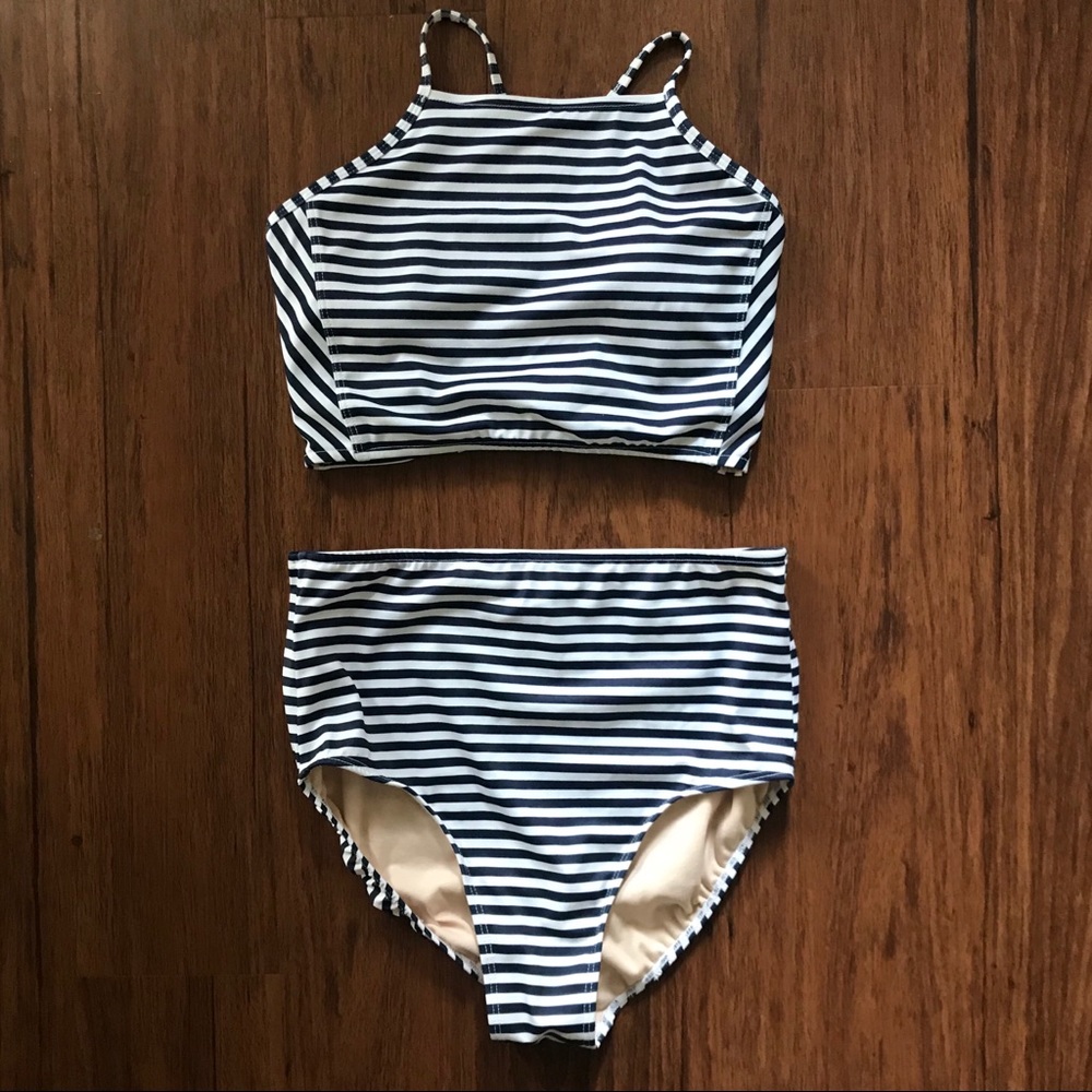 Albion Fit Crop Top High Waisted swim suit